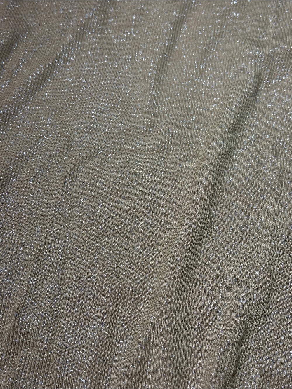 Skims Women's Camel Shimmer Long Sleeve Maxi Dress - Large - Picture 4 of 5